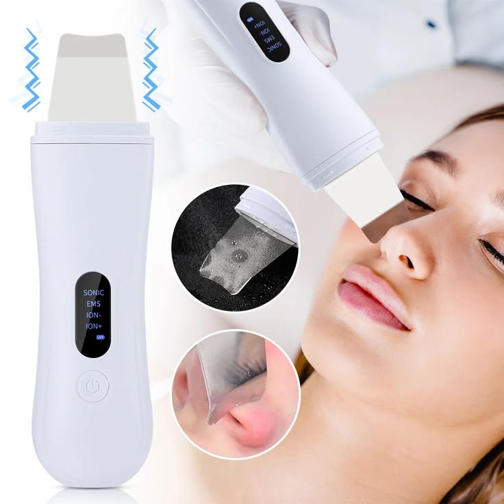 Ultrasonic Facial Skin Scrubber – Deep Pore Cleaner