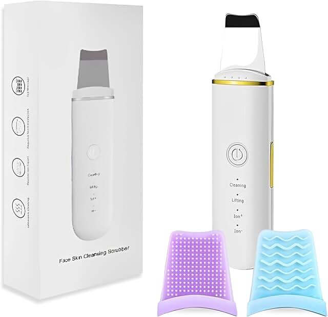 Ultrasonic Facial Skin Scrubber – Deep Pore Cleaner